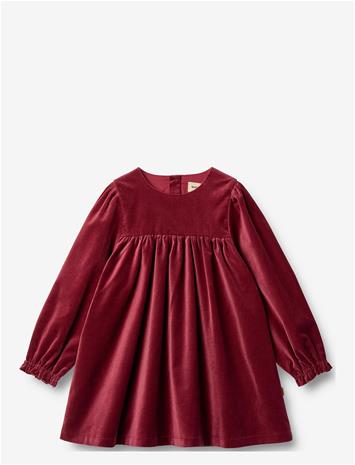 WHEAT Dress L/S Elvira - RUBY RED - 110