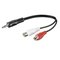 Microconnect audiokaapeli 3,5 mm AUDALHF02 – kuva 1