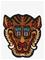 Bongusta Tiger Face Rug Big - Multi/patterned - ONE SIZE 100 cm – kuva 4