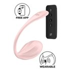 Satisfyer Ribbed Petal - langaton värinämunia (pinkki)