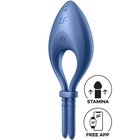 Satisfyer Bullseye - älykäs värisevä penisrengas (sininen)