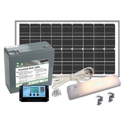 Sunwind Pikkula 12V aurinkoenergiapaketti – kuva 2/2