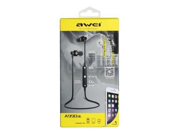 Awei Bluetooth in-ear headphones with Mikrofoni