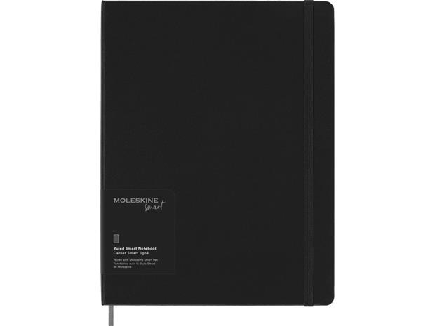 Smart Notesbog Hard Linjeret XL Musta