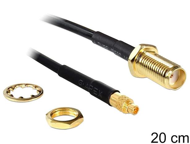 DeLOCK koaksiaalikaapeli 200 mm 88580