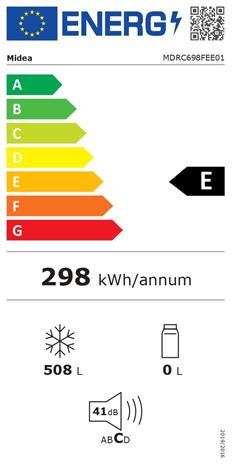 Midea pakastin MDRC698FEE01 – kuva 2/2