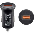 USB-autolaturi Goobay Quick Charge QC3.0, Musta
