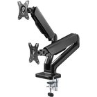 Näyttöteline Goobay Double Monitor Mount with Gas Spring, pöytämallinen, kahdelle näytölle