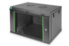 Seinäkaappi Digitus DN-19 07-U-EC-SW, Musta, 38,9 × 60 × 45 cm