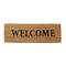Ovimatto "Welcome" 75x25 cm, vaaleanruskea – kuva 1
