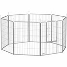 Koira-aitaus PawHut 160x160x100cm, hopeanvärinen