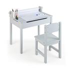 Lasten pöytä tuolilla, harmaa väri