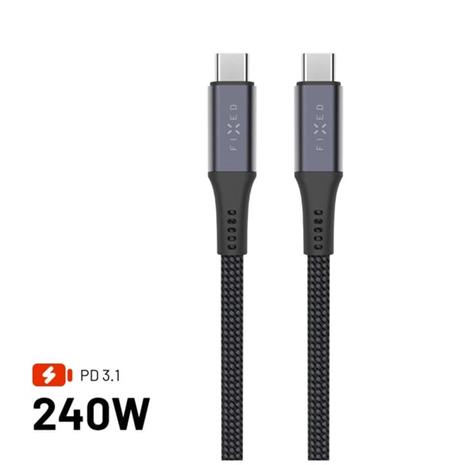 FIXED ARMOR USB 4.0 240W USB-C/C 20Gpbs cable 2m - Grey