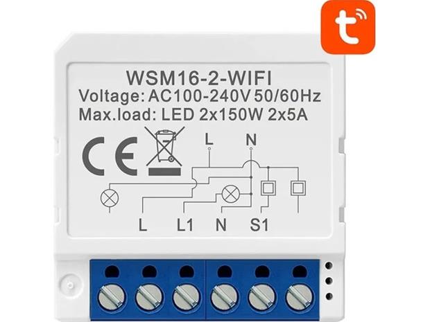Avatto Smart Switch Module WiFi WSM16-W2 TUYA