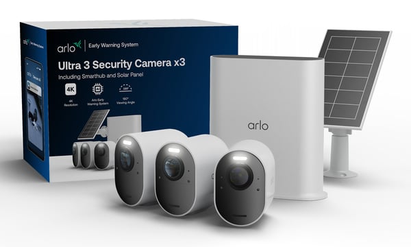 Arlo Ultra 3 Security Camera 3-cam kit + Solar Panel VMC53