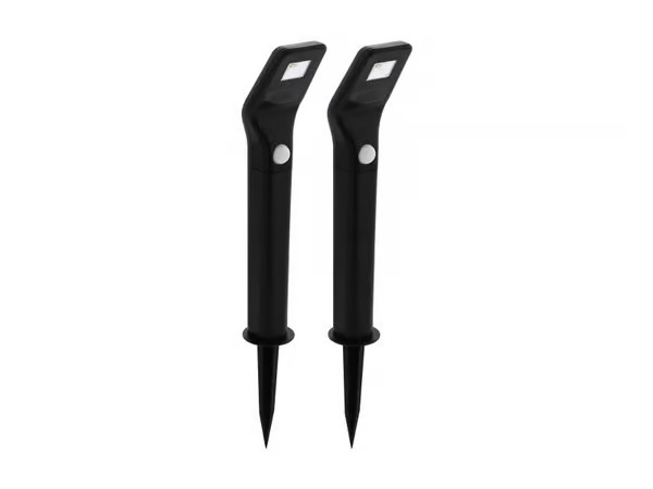 EGLO SOLAR CELL SPEAR W/SENSOR 1200MAH 2 PCS BLACK
