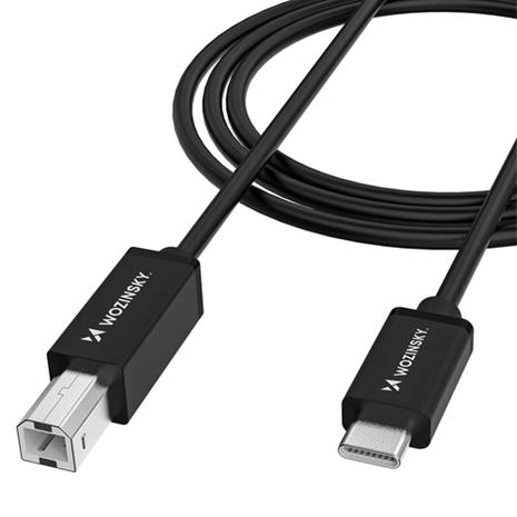 Wozinsky WKDDY1S USB-B - USB-C Cable 1m - Black