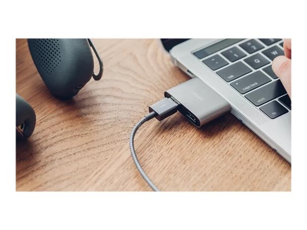 Moshi USB-C till dubbell-A Adapter
