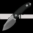 Kunwu Knives Stiffy D. - Black Micarta - Satin veitsi