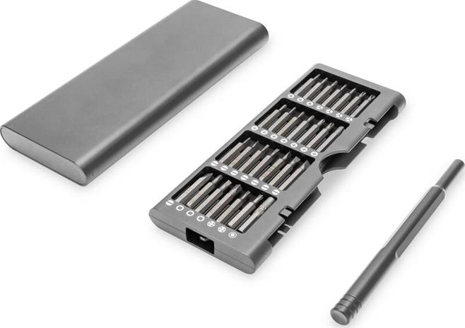 DIGITUS - precision screwdriver handle with bit set - 57 pieces