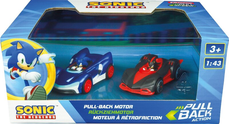 Carrera - Pull Back Auto Team Sonic Racing - Sonic vs. Shadow Twin Pack