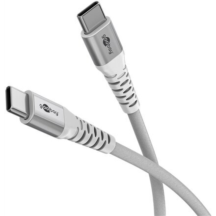 Pro USB-C <-> USB-C - 1m - Harmaa - Sleeve – kuva 3/3