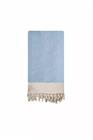 Fouta Rantapyyhe, Kylpyhuone, Vaaleansininen, 90% Puuvilla 10% Polyesteri, 310 g/m², 90x180 cm, Konepestävä 30C