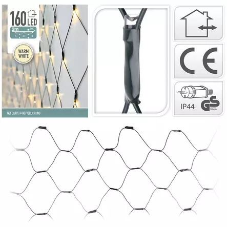 H&S 200x100cm 160 led valoverkko