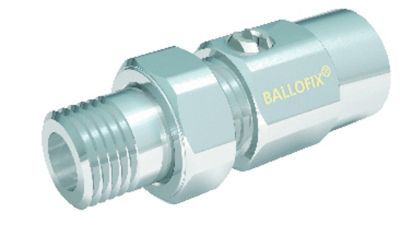 Broen Radiator connection with cut-off straight 1/2"