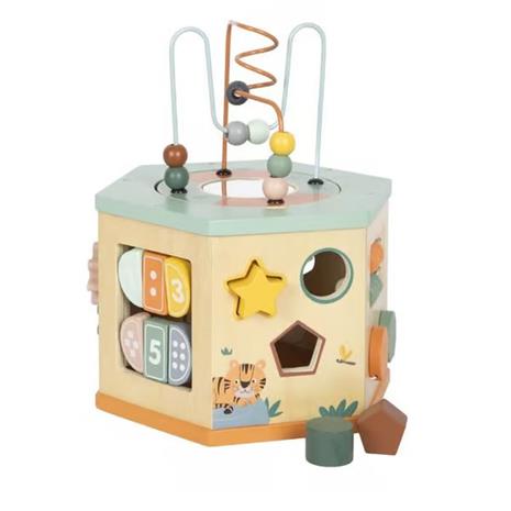 Small Foot Motor Activity Cube 7 Sides "Safari"