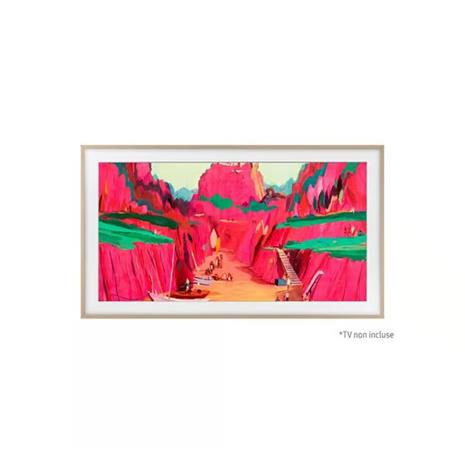 Samsung 75” Customisable Frame White Bezel (2025) - Teak