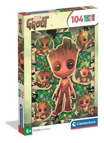 Clementoni Puzzle SuperColor Marvel Groot 104 palaa (25051)
