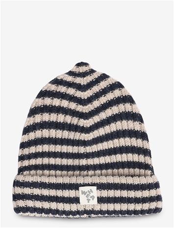WHEAT Beanie Topper - NAVY - 1-3Y