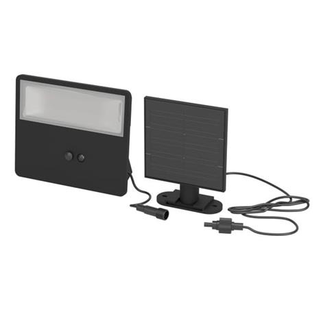 EGLO Panettieri Solar Wall 860LM with Sensor Black/White
