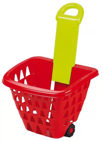 Ecoiffier Empty 2 Wheel Supermarket Basket