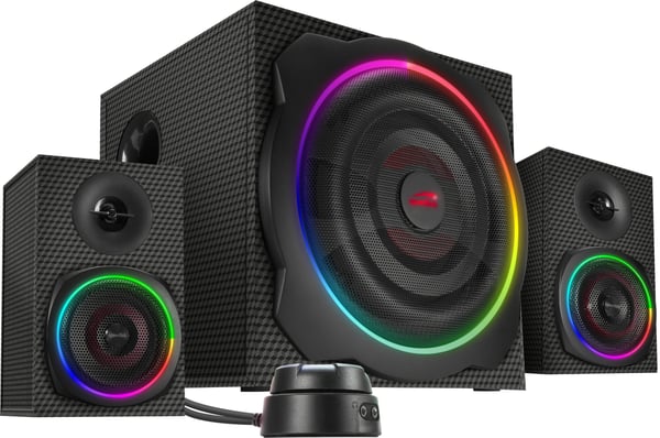 SpeedLink - GRAVITY CARBON RGB 2.1 Subwoofer System, black