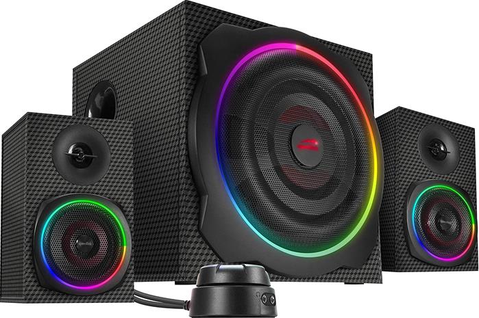 SpeedLink - GRAVITY CARBON RGB 2.1 Subwoofer System, black