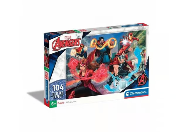 Clementoni Puzzle Glitter Marvel Avengers 104 pieces 2D Palapelit