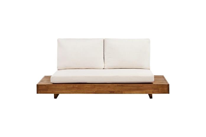 2-sitssoffa Beliani Marettimo Light wood, White -