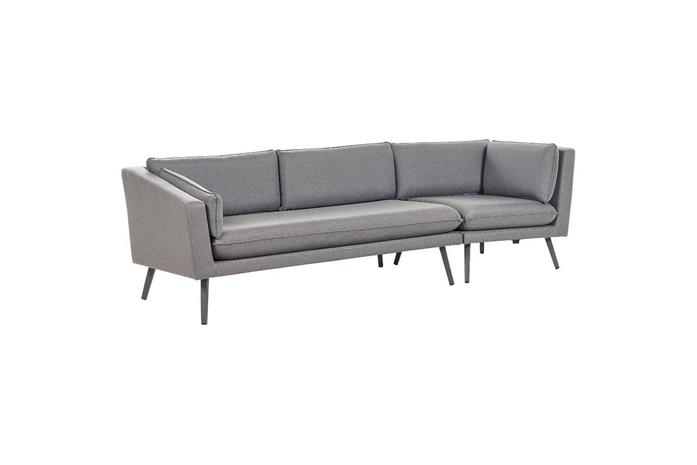 Soffa Beliani Loretello Beige/grå, Högervänd Grey Right-faced -
