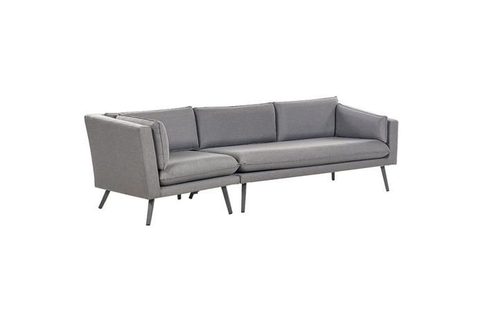 Soffa Beliani Loretello Beige/grå, Högervänd Grey Left-faced -