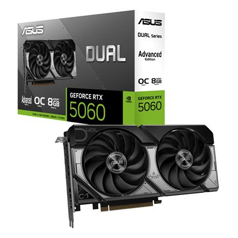 ASUS GeForce RTX 5060 DUAL OC Advanced - 8GB GDDR7 RAM - Näytönohjaimet