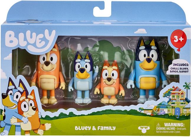 Bluey 4-pack Figurer