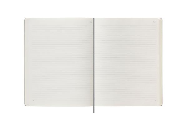 Smart Notesbog Hard Linjeret XL Musta