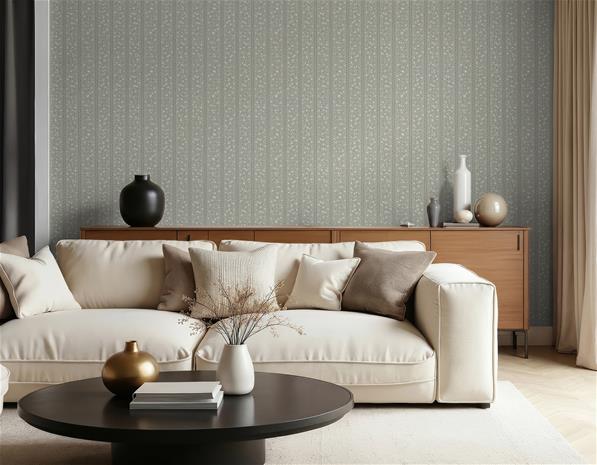 Strawberries Greyblue - 1035201-01 Tapetti