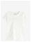 LINDEX Short-Sleeved Top - LIGHT DUSTY WHITE - 110 – kuva 1