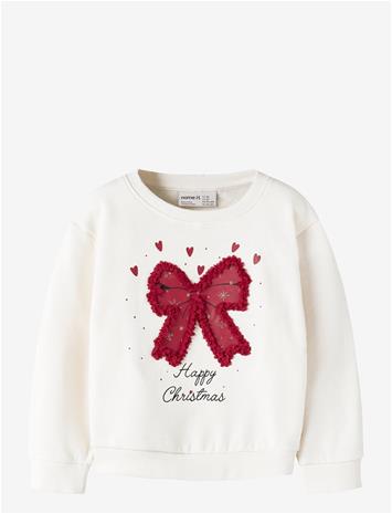 NAME IT Nmfpolmax Ls Nreg Sweat Bru Box - CLOUD DANCER - 104 – kuva 1/1