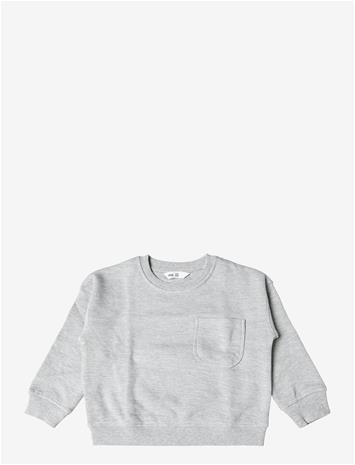 MANGO Oversized Sweatshirt With Pocket - LT PASTEL GREY - 98 – kuva 1/1