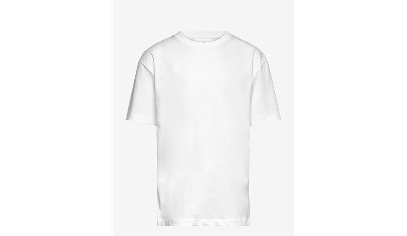 ENKEL STUDIO Basic O-Neck Tee S/S - WHITE - 152 – kuva 1/1