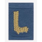 SMALLSTUFF Knitted Letter L, Blue - L BLUE - One Size 10 cm